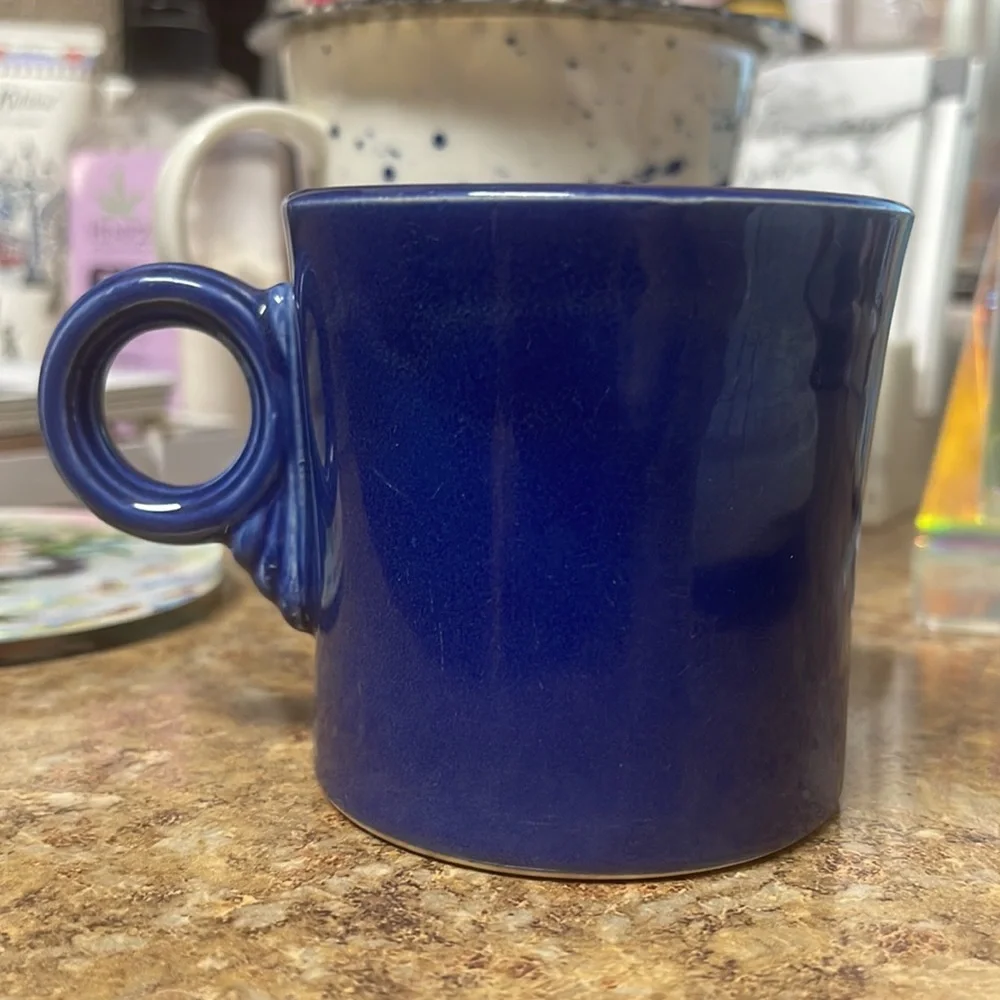 Vintage Fiesta Tom and Jerry Ring Mug- Cobalt Blue
